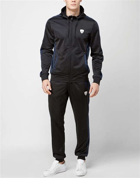 cheap armani tracksuit mens|ea7 black tracksuit bottoms.